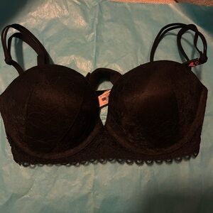 Victoria's Secret Black Lace Push-Up Bra